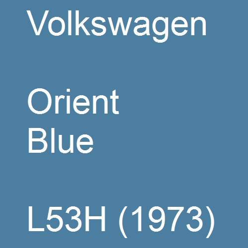 Volkswagen, Orient Blue, L53H (1973).